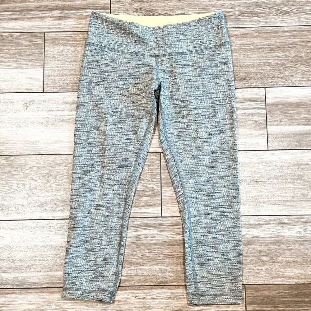 Lululemon Grey Cropped Leggings, Size 4